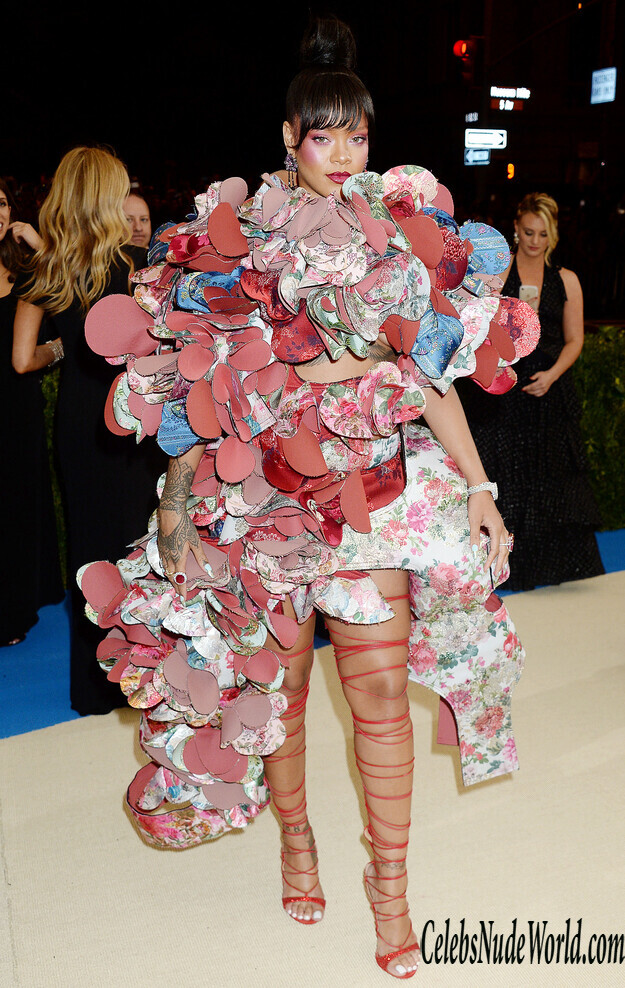 Rihanna Wearing a Weird Dress 154462