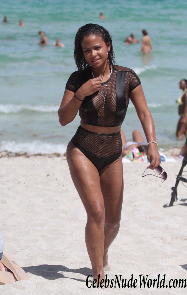 Christina Milian Wearing A Bikini In Miami 15459