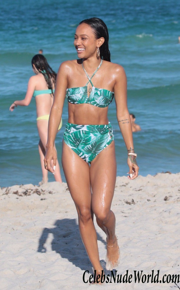 Christina Milian & Karrueche Tran In Bikinis At Miami Beach! 15635