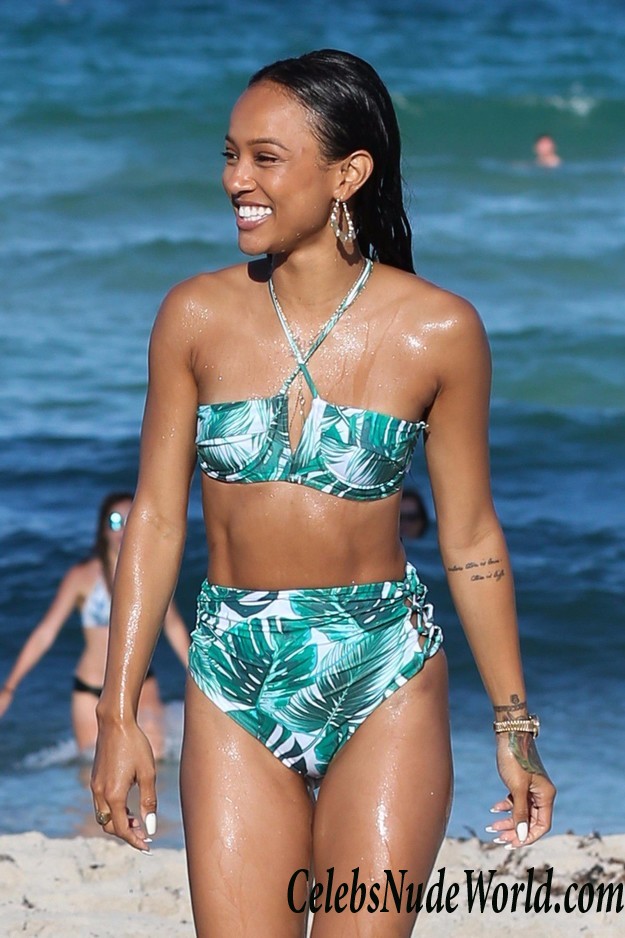 Christina Milian & Karrueche Tran In Bikinis At Miami Beach! 15639
