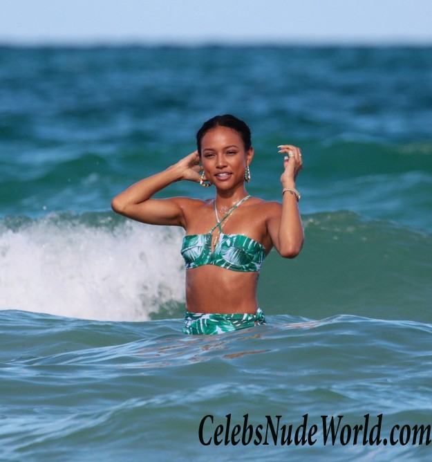 Christina Milian & Karrueche Tran In Bikinis At Miami Beach! 15664