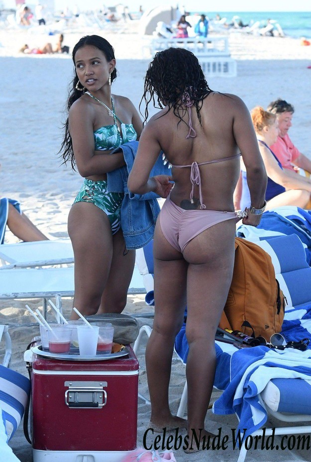 Christina Milian & Karrueche Tran In Bikinis At Miami Beach! 15699