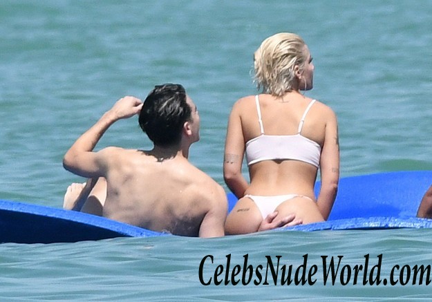 Halsey Wearing A White Thong Bikini On A Yacht 16049