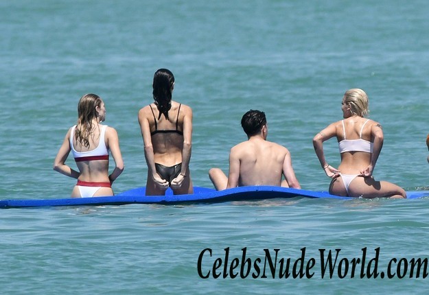 Halsey Wearing A White Thong Bikini On A Yacht 16076