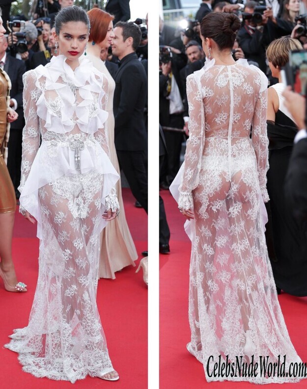 Sara Sampaio Shows Her Half Naked Ass 163357