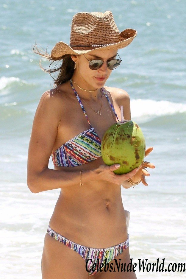 Alessandra Ambrosio Wearing A Bikini In Florianopolis, Brazil 16337