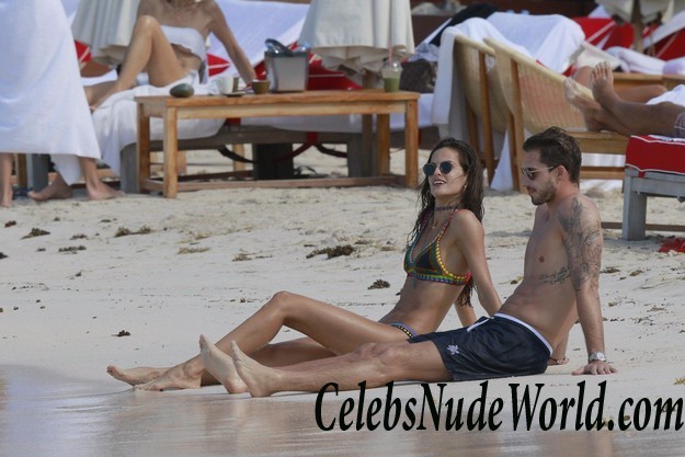 Izabel Goulart In A Thong Bikini On The Beach In St. Barts 17069