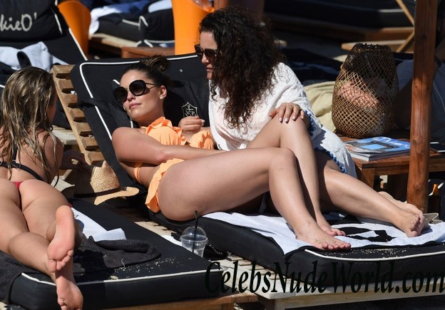 Olympia Valance Wearing A Thong Bikini In Mykonos 18301
