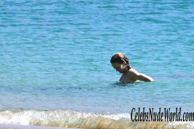 Vanessa Paradis at a beach 187125