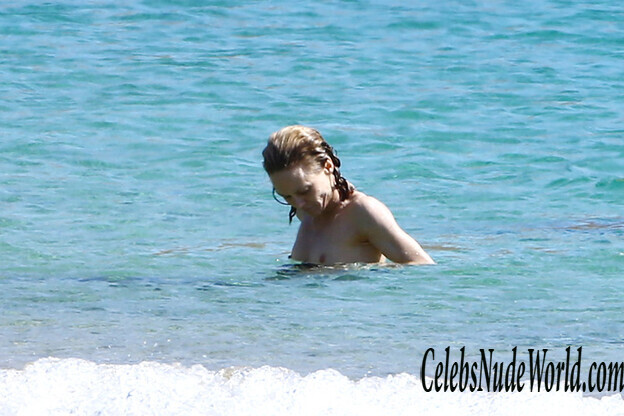 Vanessa Paradis at a beach 187126