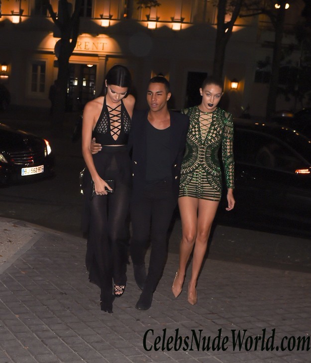 Kendall Jenner See Through Outfit And Visible Nipples And Ass In Thongs 22072