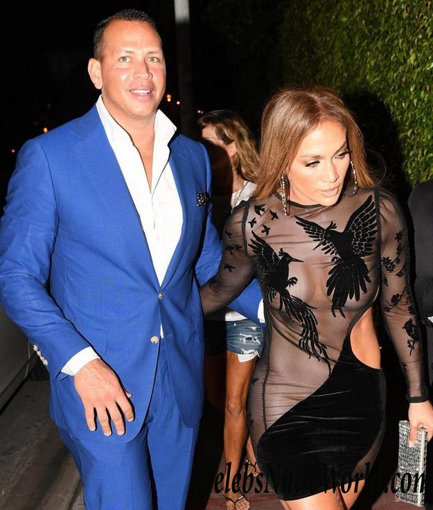 Jennifer Lopez Nip Slip In See Thru Dress While Out In Miami 22145