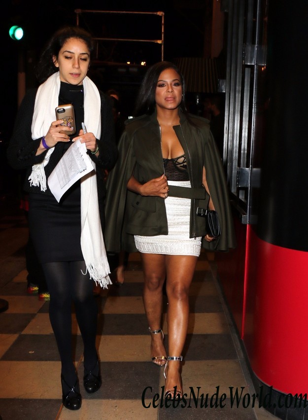 Christina Milian Nipple Peek At YSL Beauty Club Party In Los Angeles 22873