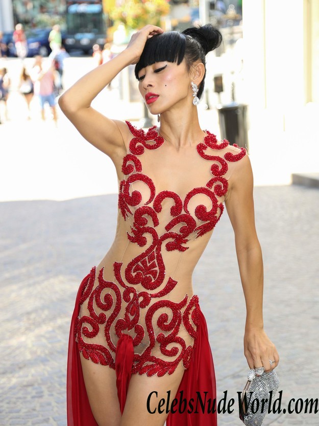 Bai Ling Pantyless And Nipples In A See Through Dress Celebrating Her 49th Birthday 22999
