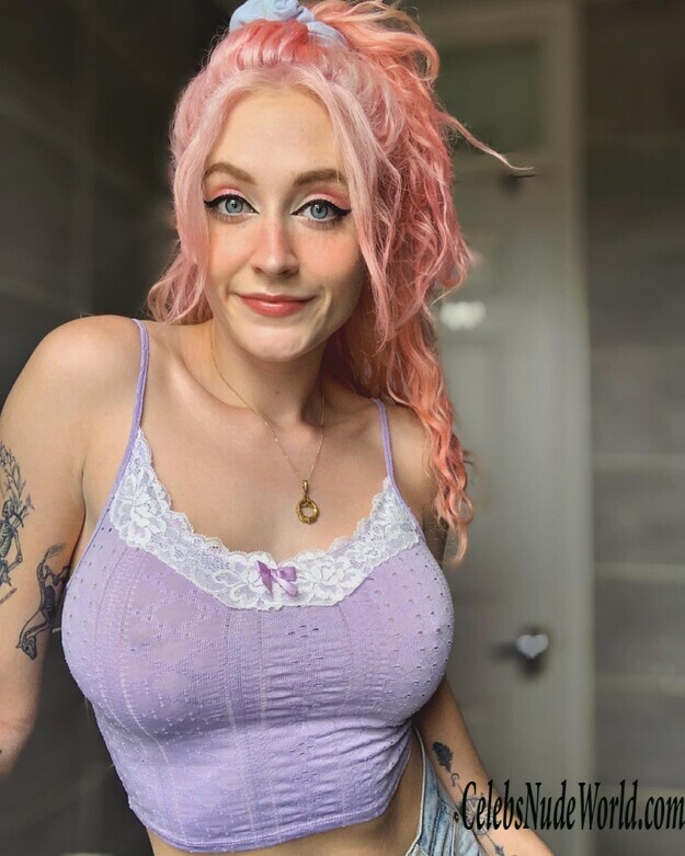 Janet Devlin busting out of cute top 230236