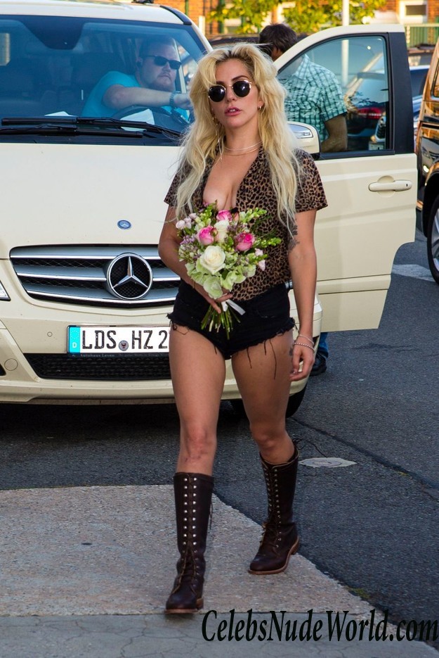 Lady Gaga Nipple Slip At Schoenefeld Airport In Berlin 23101