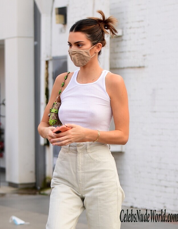 Kendall Jenner See Thru To Boobs In Los Angeles 231360