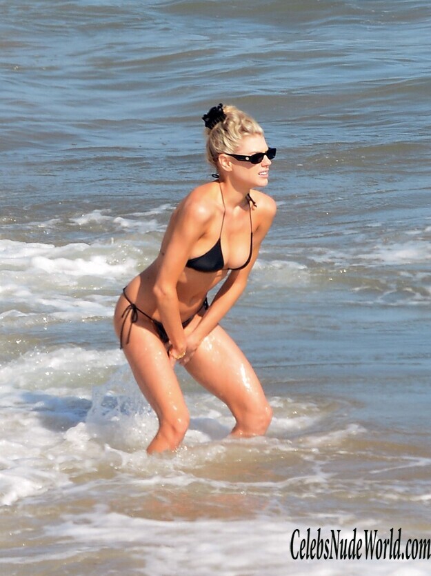 Charlotte McKinney In A Thong Bikini On The Beach 231494