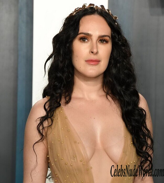 Rumer Willis Braless In See Thru Dress 231907