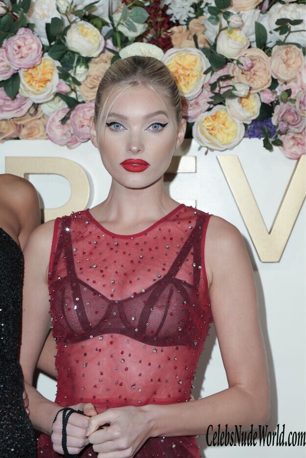 Elsa Hosk See Thru To Nips At #REVOLVE Awards 232018