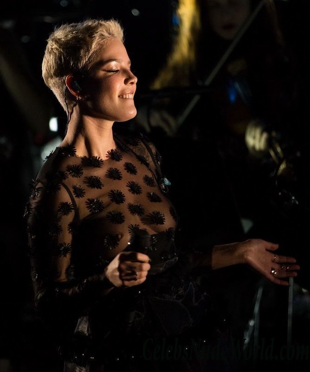 Halsey Nip Slip At Delta Airlines Official Grammy Event In LA 23507