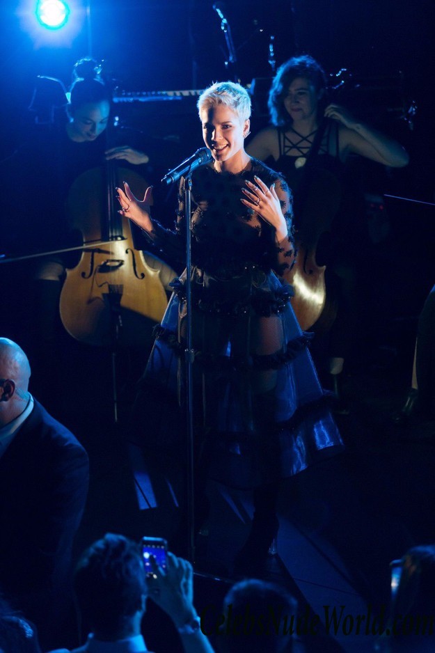 Halsey Nip Slip At Delta Airlines Official Grammy Event In LA 23509