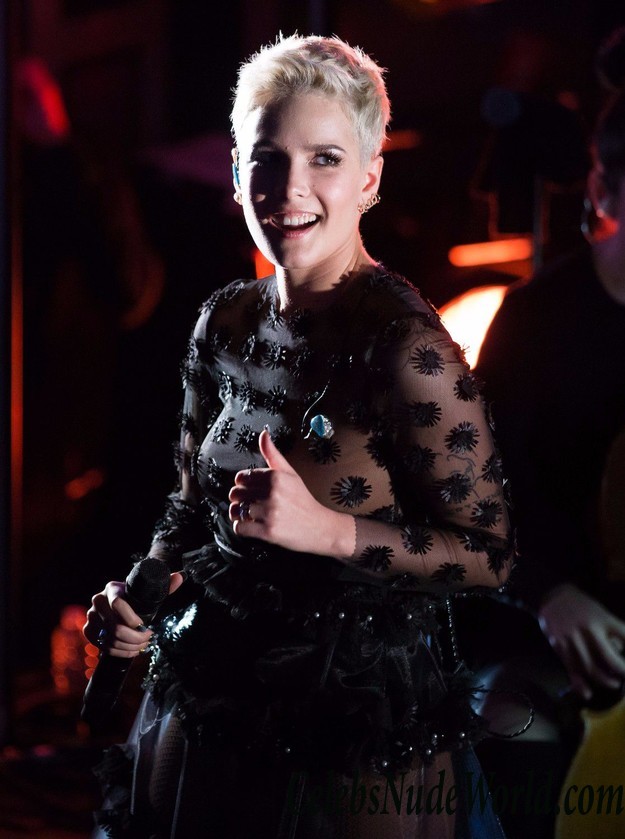 Halsey Nip Slip At Delta Airlines Official Grammy Event In LA 23510