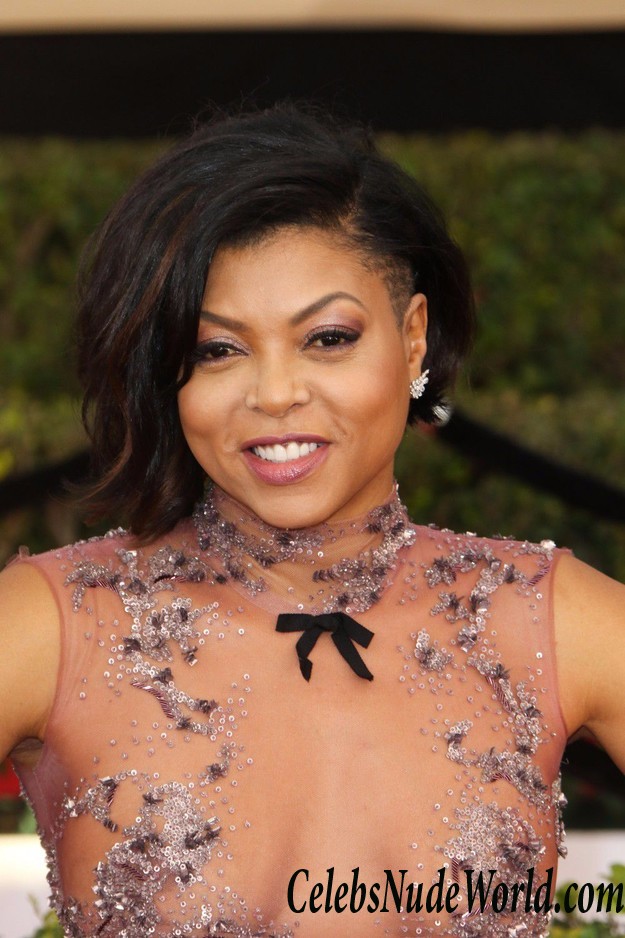 Taraji P. Henson See Through To Nipples At 23rd Annual SAG Awards In Los Angeles 23775