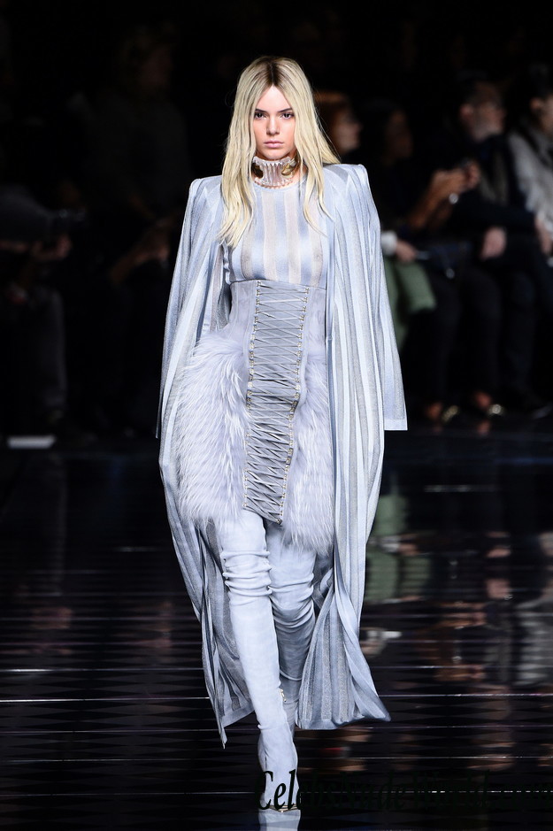 Kendall Jenner See Through Top At Balmain Show &#8211; Paris Fashion Week 23950