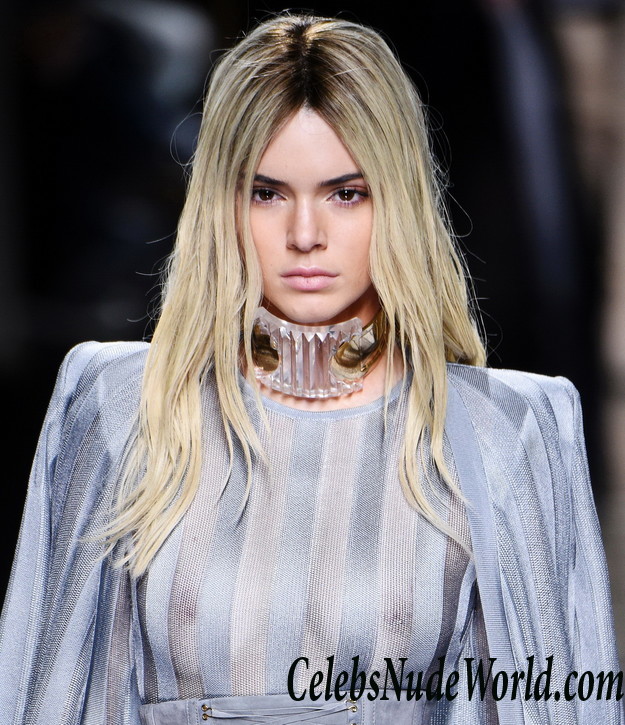 Kendall Jenner See Through Top At Balmain Show &#8211; Paris Fashion Week 23958