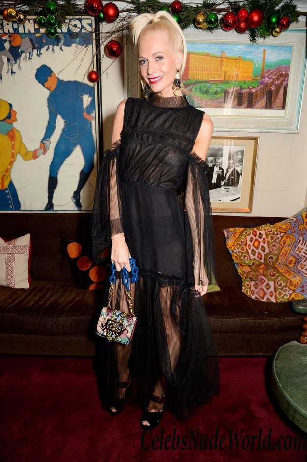 Poppy Delevingne Slight See Through To Nips At LOVE Magazine X Mas Party In London 24170