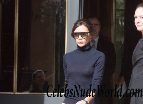 Victoria Beckham See Thru While Out And About In Paris 24676