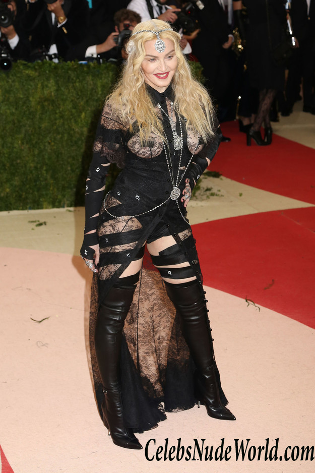 Madonna Nipple Tape At The Costume Institute Gala In NYC 24942