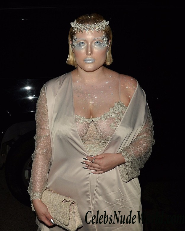 Hayley Hasselhoff See Through To Nipples At Just Jared&#8217;s Halloween Party 25093