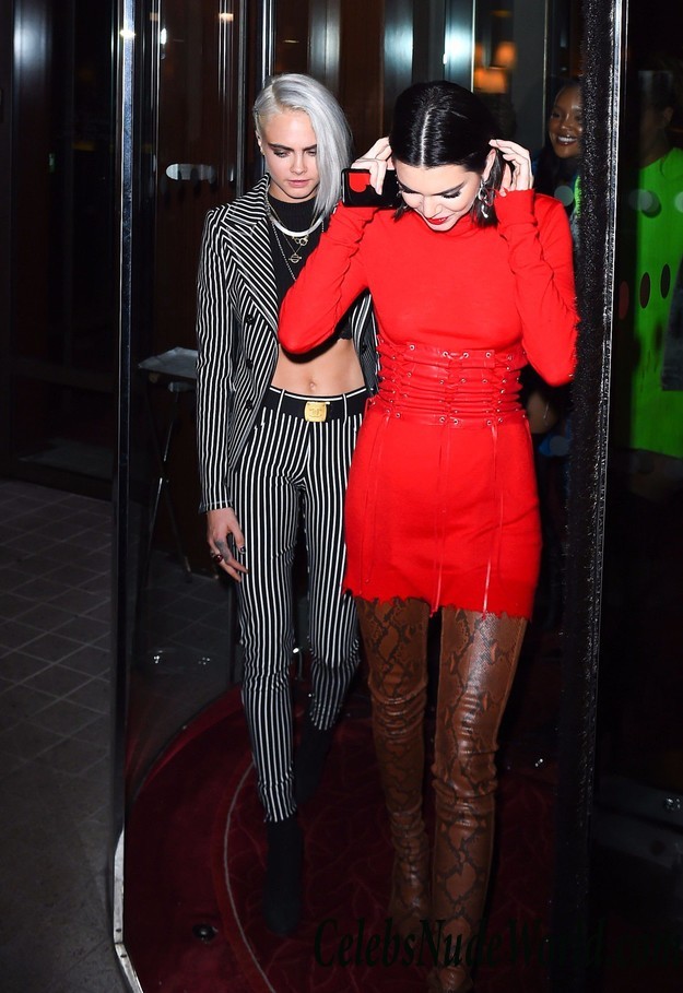 Kendall Jenner See Thru To Nips While Out In Paris 25269
