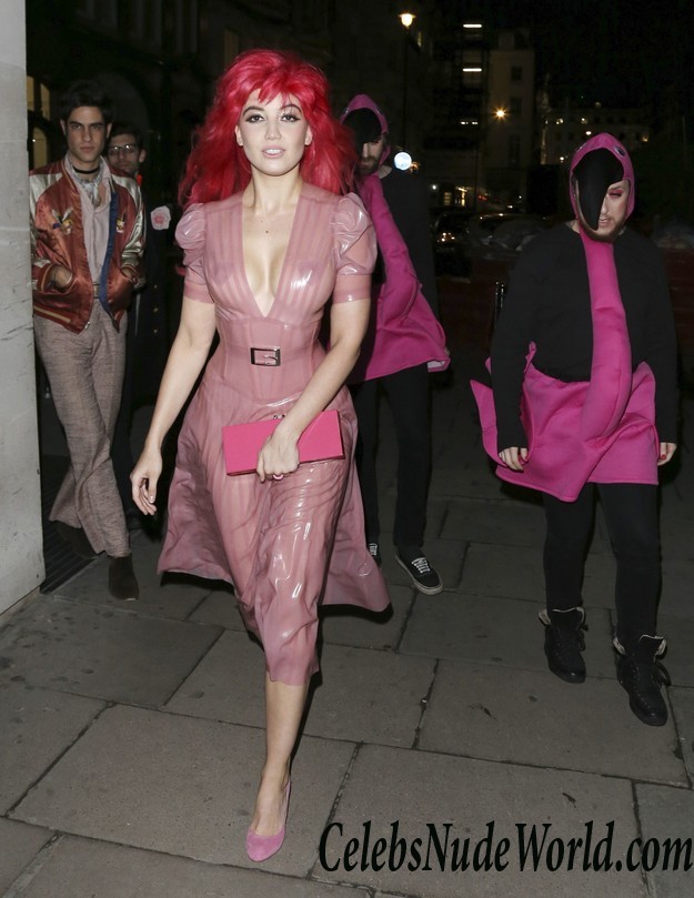 Daisy Lowe Braless See Through To Pasties Birthday Party In London 25447