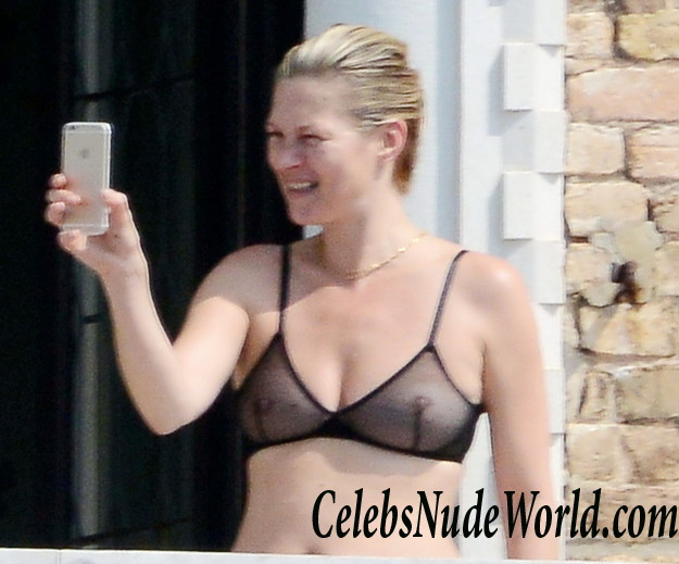 Kate Moss See Through Bra On Her Hotel Balcony In Venice 25768