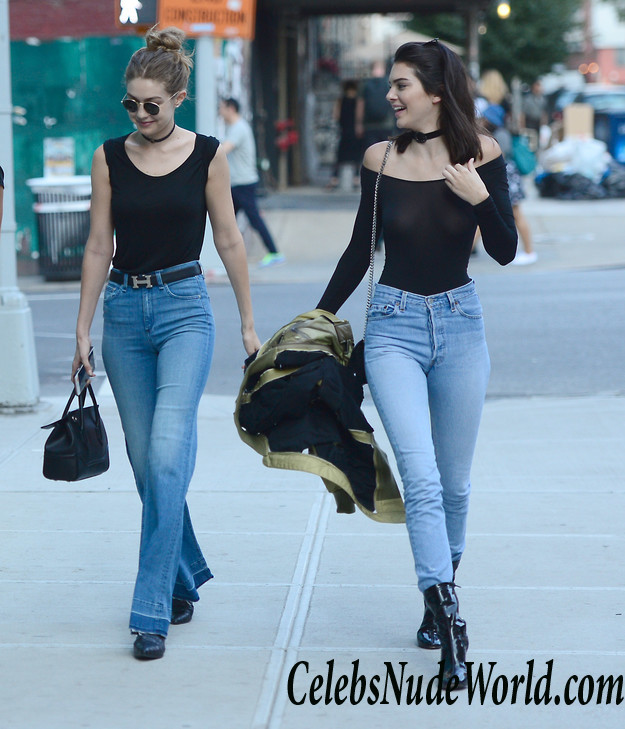 Kendall Jenner Wearing A Totally See Through Top In NYC 25829