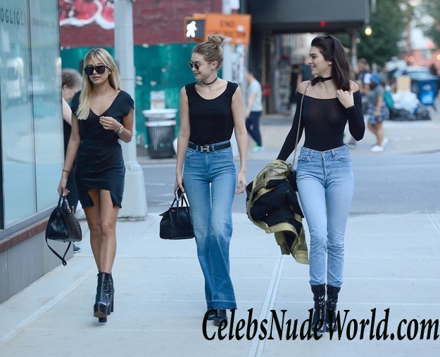 Kendall Jenner Wearing A Totally See Through Top In NYC 25843