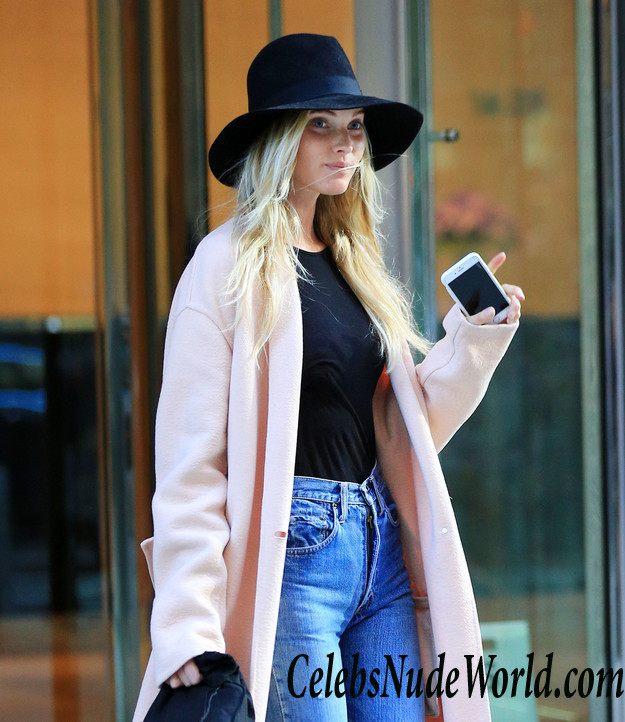 Elsa Hosk See Through To Nipples While Out And About In NY 25903