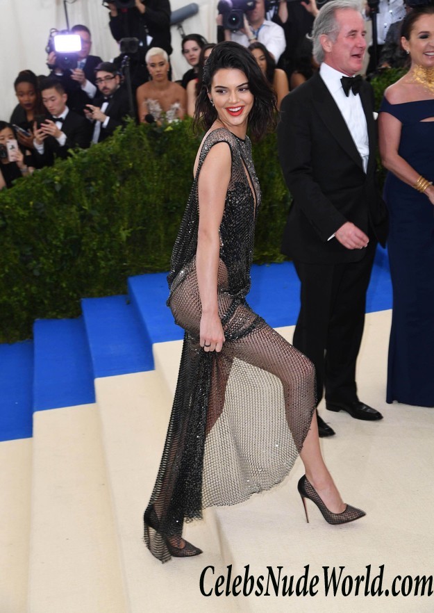 Kendall Jenner See Thru At 2017 MET Costume Institute Gala 26027