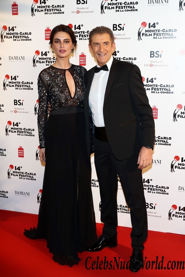 Catrinel Menghia Braless In See Thru Dress At Monte Carlo Film Festival 26555