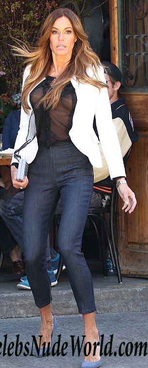 Kelly Bensimon See Through Top On A Set Of A Photoshoot In New York 26596