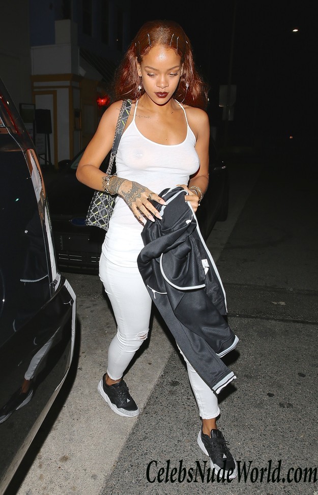 Rihanna See Through To Nipples While Out In Santa Monica 26871