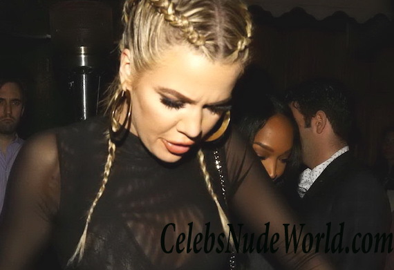 Khloe Kardashian See Through To Bra While At The Nice Guy Club 26961