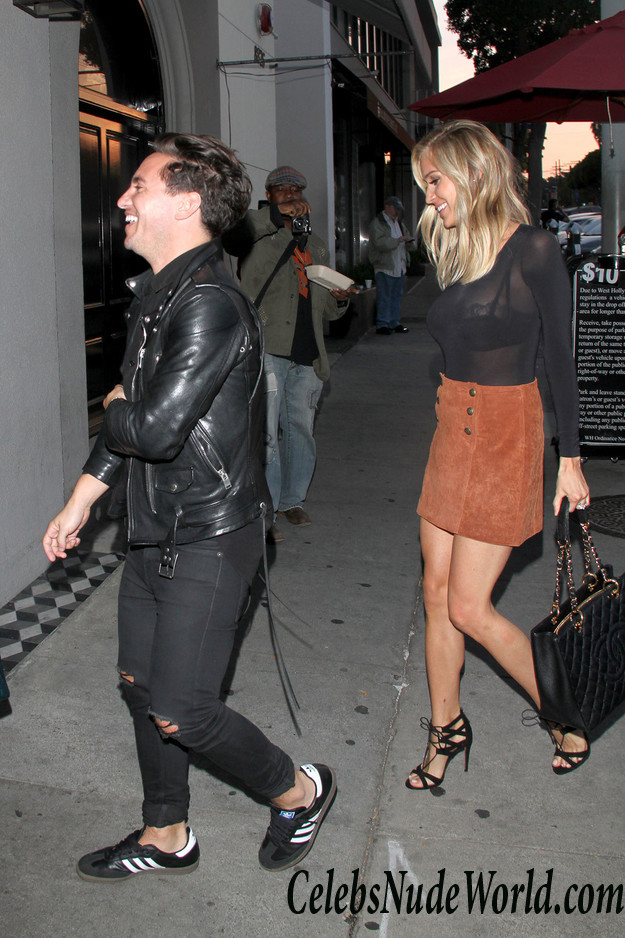 Kristin Cavallari See Through To Bra At Craig&#8217;s Restaurant In West Hollywood 26987