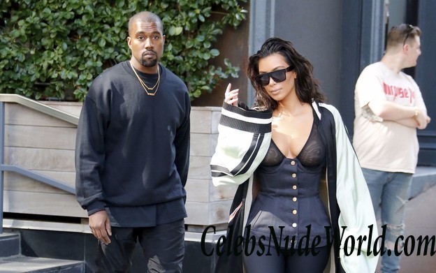 Kim Kardashian See Through Bra In New York 27388