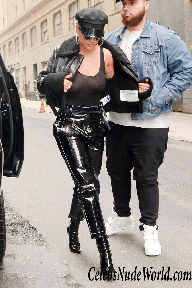 Rita Ora Braless See Thru At A Photoshoot In NYC 27618
