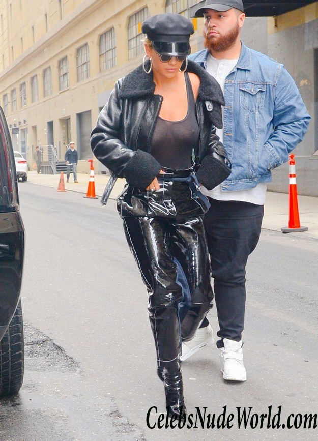 Rita Ora Braless See Thru At A Photoshoot In NYC 27622