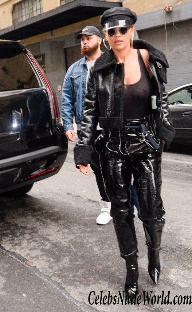 Rita Ora Braless See Thru At A Photoshoot In NYC 27634